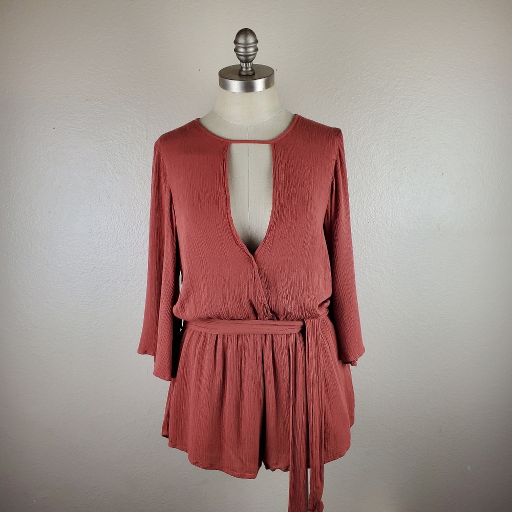 VICI Collection Burnt Orange Romper